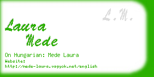 laura mede business card